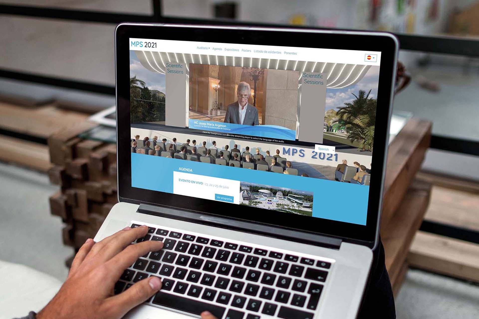 ponencia en directo por streaming en el congreso digital