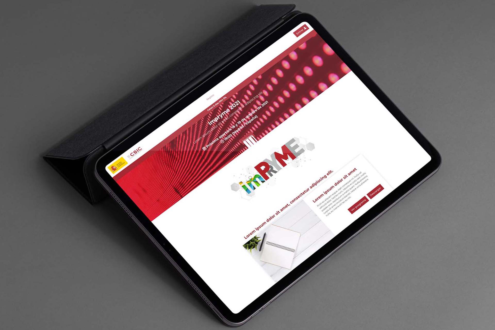 auditorio principal durante el congreso online