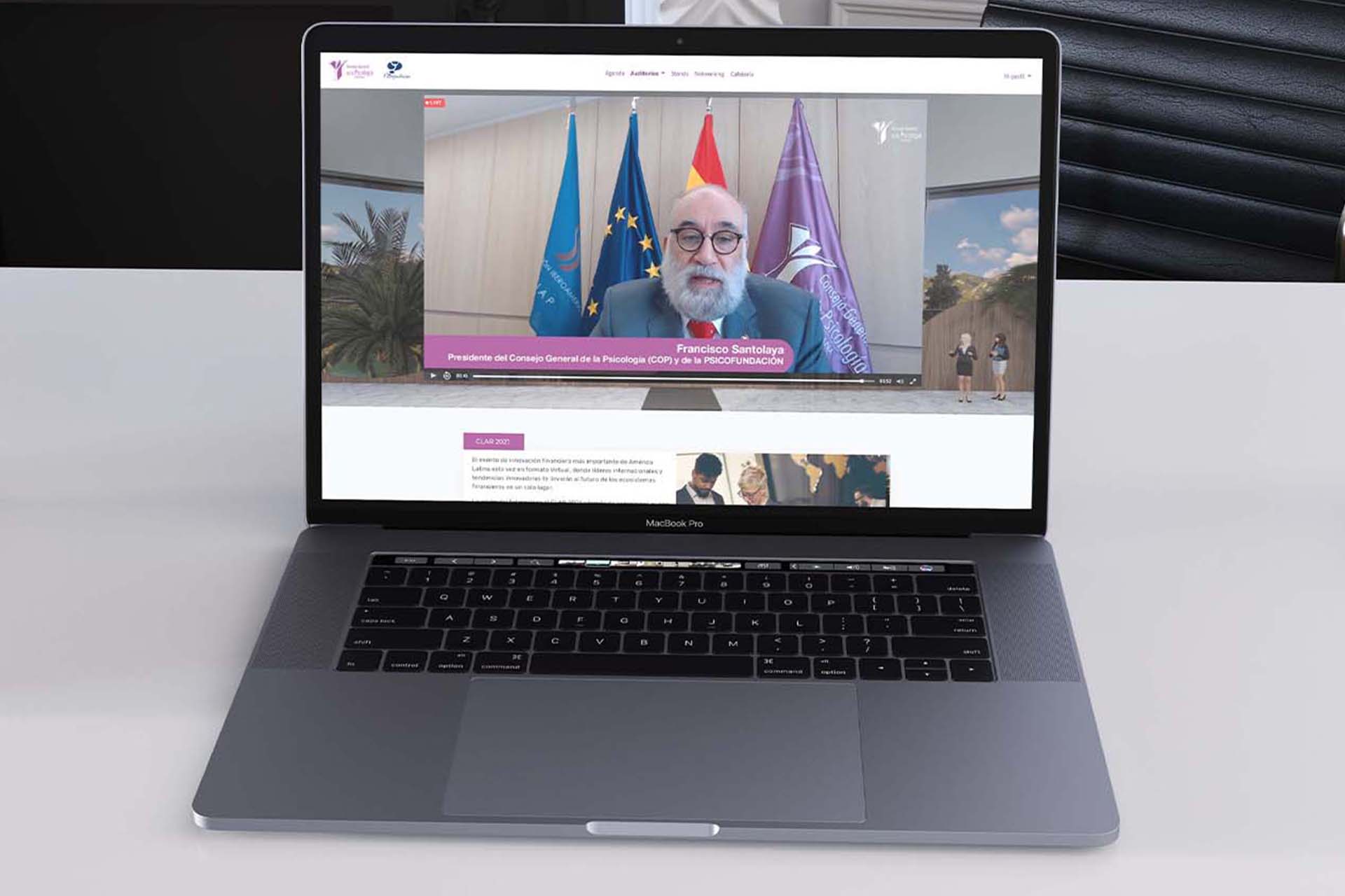 exposición en directo en la plataforma virtual