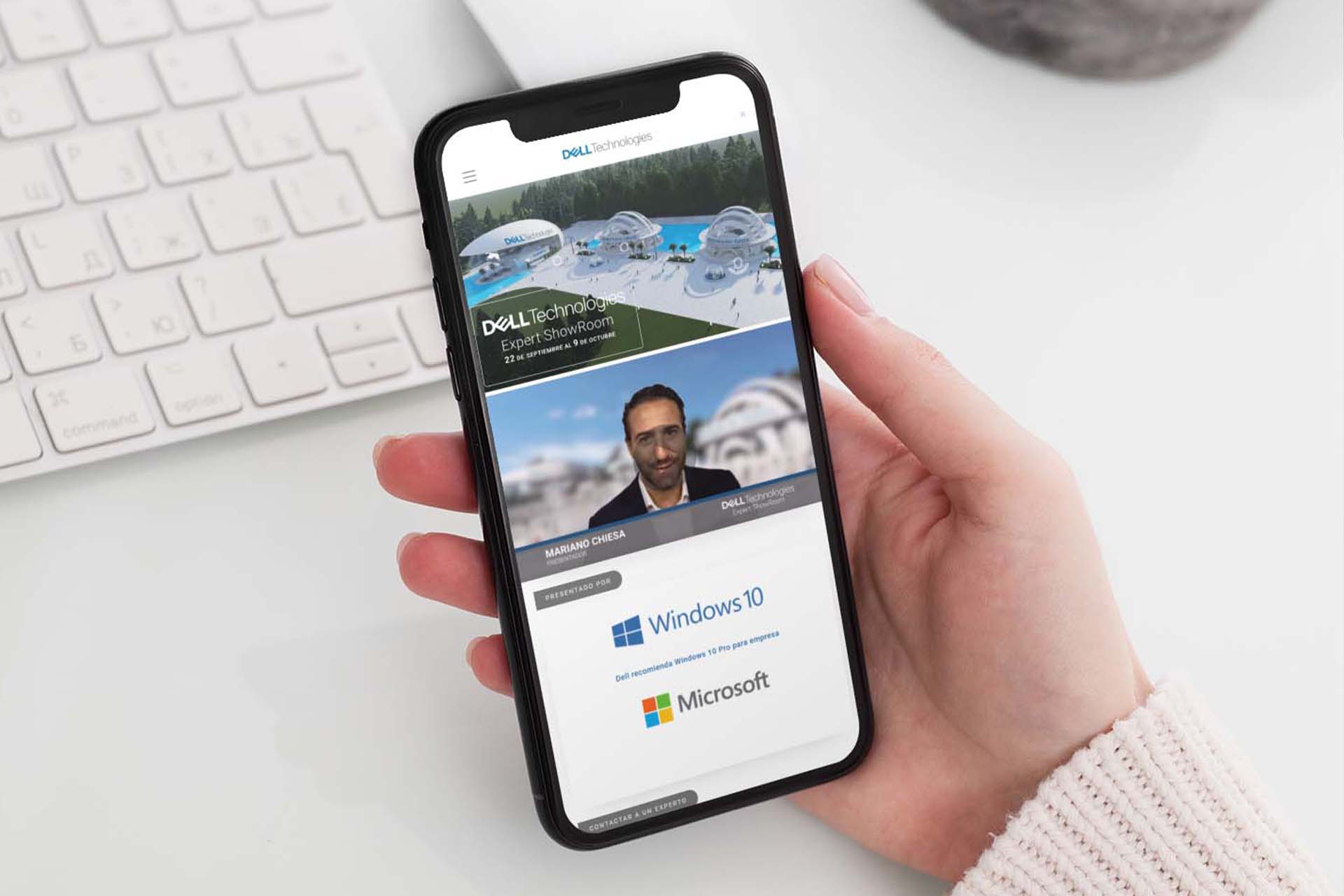 showroom virtual responsive para lanzamientos de productos